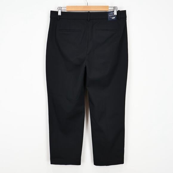 NWT J.Crew Factory Petite Kallie Straight-Leg Stretch Pant Black Size 12 Petite - Picture 4 of 11